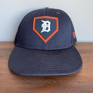 New Era 59FIFTY Low Profile Detroit Tigers MLB Fitted Hat Navy Blue 7 1/4 Mesh
